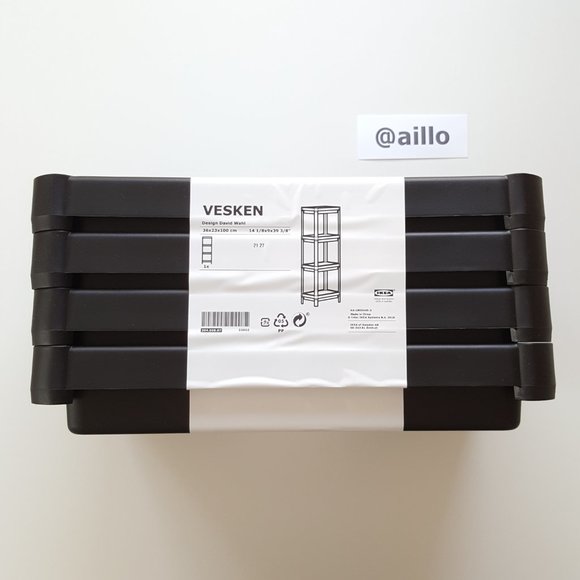 IKEA VESKEN Shelf unit, white - Picture 13 of 17